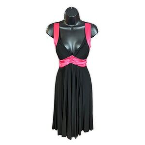 Women’s Sweetheart Pink & Black Dress